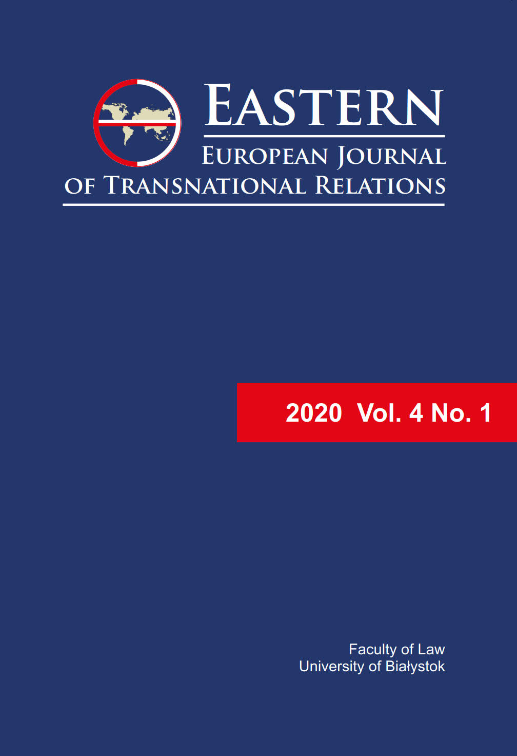 Cover image - EEJTR 2020 vol. 4 no. 1