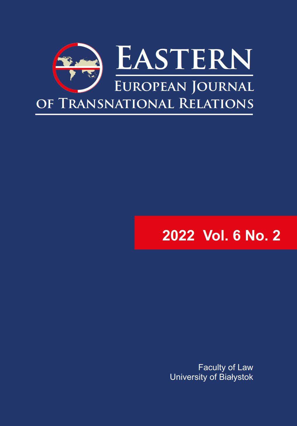 Cover of the EEJTR, 2022, vol. 6, no. 2